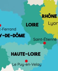 carte Loire et Haute-Loire