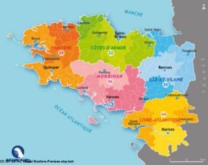 Carte Bretagne et Loire Atlantique