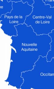 Carte Nouvelle Aquitaine & Pays de la Loire