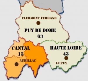 Cantal, Puy-de-Dôme, Haute-Loire
